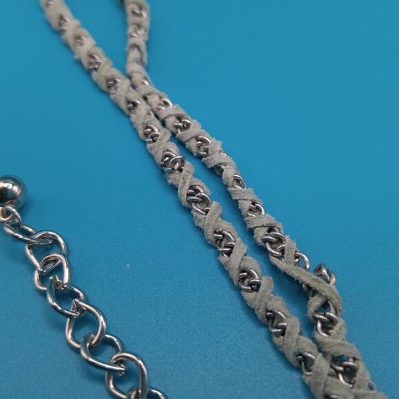 Chico's Rhinestone Pendant Beaded Necklace,  37 Inches - Picture 5 of 10